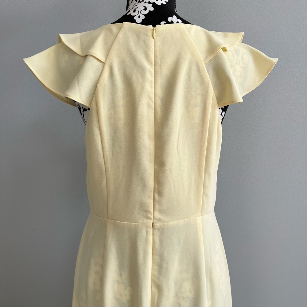 Banana Republic Factory Flutter Sleeve Midi Dress Size 6 Spring Wedding Event - Picture 6 of 9